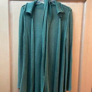 Vintage BENETTON Crochet Cardigan Belted